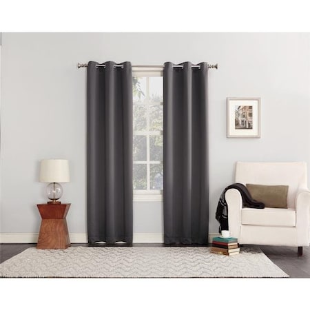 Sun Zero Sun Zero 6006041 80 x 84 in. Norwich Gray Blackout Curtains - Pack of 2 6006041